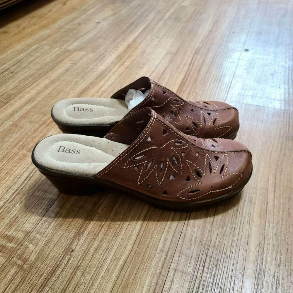 Genuine Leather Slip-On Clogs